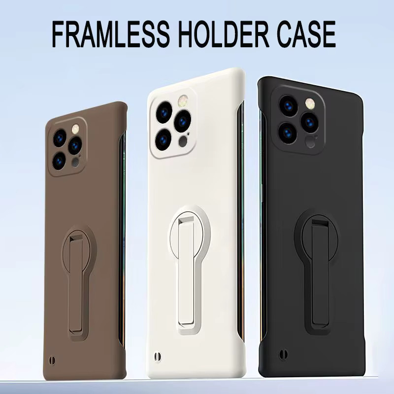 Rahmenlose Schutzhülle für Apple iPhone 11 bis iPhone 17 Air in Schwarz - Bild 3