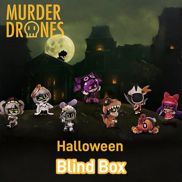Murder Drones Midnight Mischief Serie Glitch Anime Blind Box Mystery Figur mit Cyn, Uzi, N oder V - Bild 1
