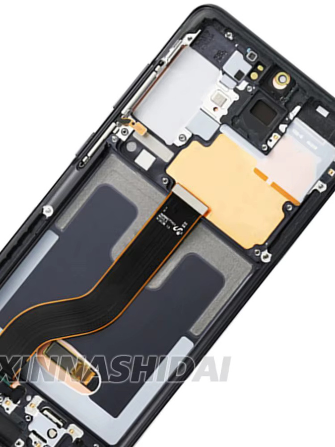 Samsung OLED-Display mit Rahmen für Galaxy S20 Plus S20+ G985F/DS G986B in Schwarz - Bild 2