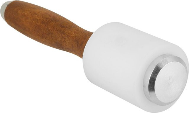 GoolRC Leder-Carving-Hammer mit Holzgriff und Nylon-Einsatz in Weiß - Bild 1