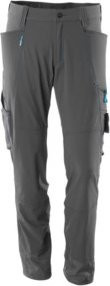Mascot Arbeitshose aus Stretchstoff mit Cordura und Reflexstreifen in Anthrazit, Größe 82C58 - Bild 1