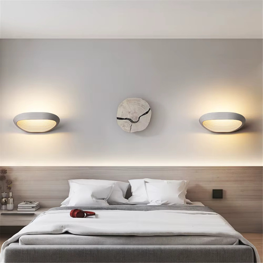 Feiyunlux Moderne LED Wandleuchte aus Aluminium mit Warmweißem Licht für Schlafzimmer, Wohnzimmer und Flur, 12W - Bild 2