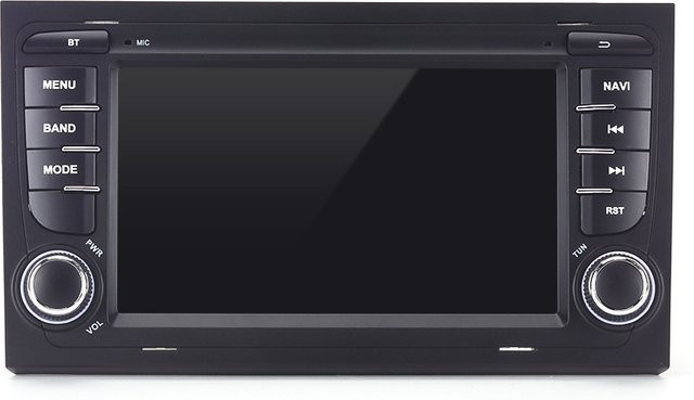 SKYSHADOW Android 15 Multimedia Player mit 12GB RAM + 512GB Speicher, Carplay, GPS, Bluetooth, 4G, WIFI, Radio, Schwarz, für AUDI A4 SEAT EXEO S4 RS4 2009-2012 - Bild 1