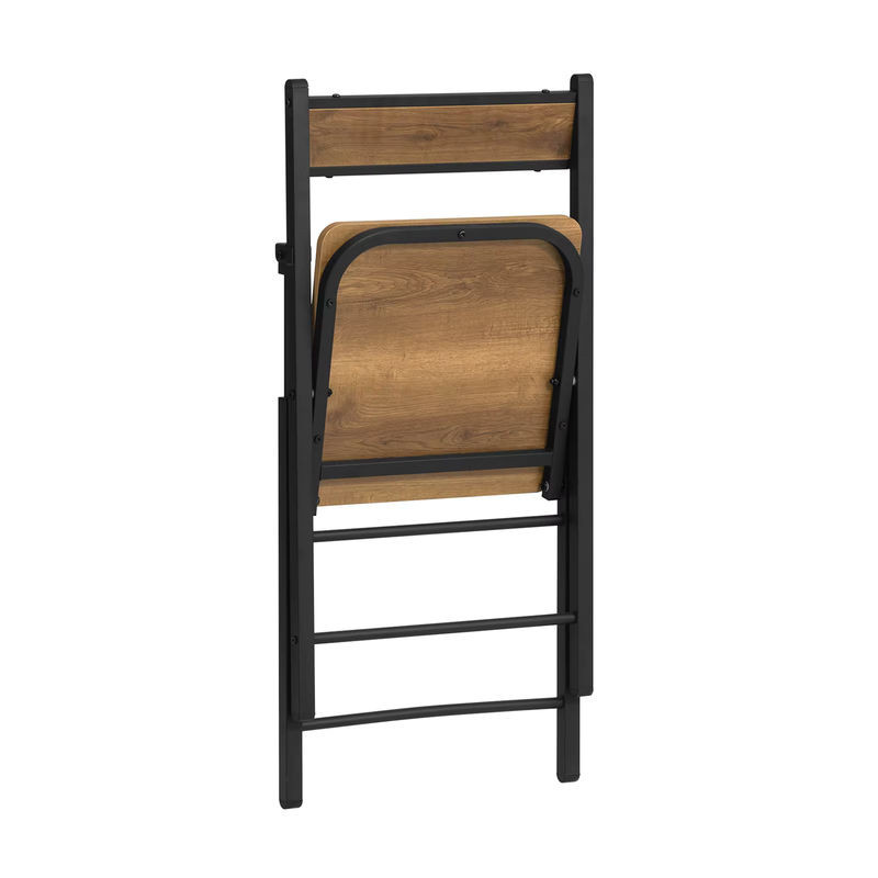 SoBuy Klappstuhl im Retro Industrial Design, Braun, B/T/H: 46 x 48 x 80 cm, Sitzhöhe: 43 cm - Bild 1