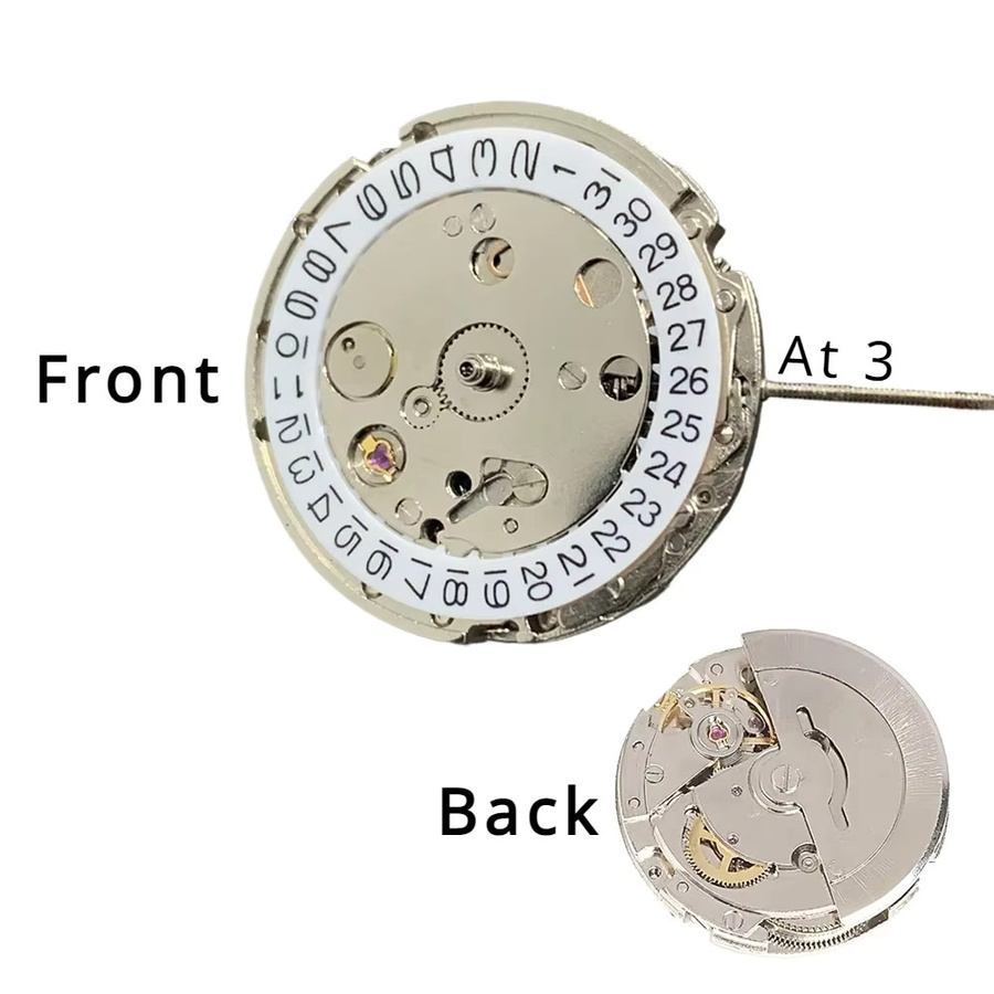 FancyWrist Uhrwerk, mechanisch, automatisch, 3 Zeiger, Einzelkalender, Silber - Bild 4