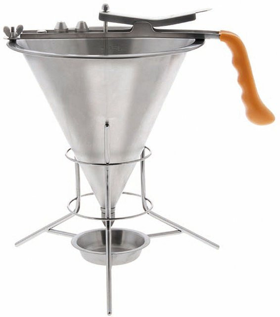 APS Saucen- und Fondanttrichter aus Edelstahl in Silber, B/H/Ø: 21 x 31,5 x 20 cm - Bild 1