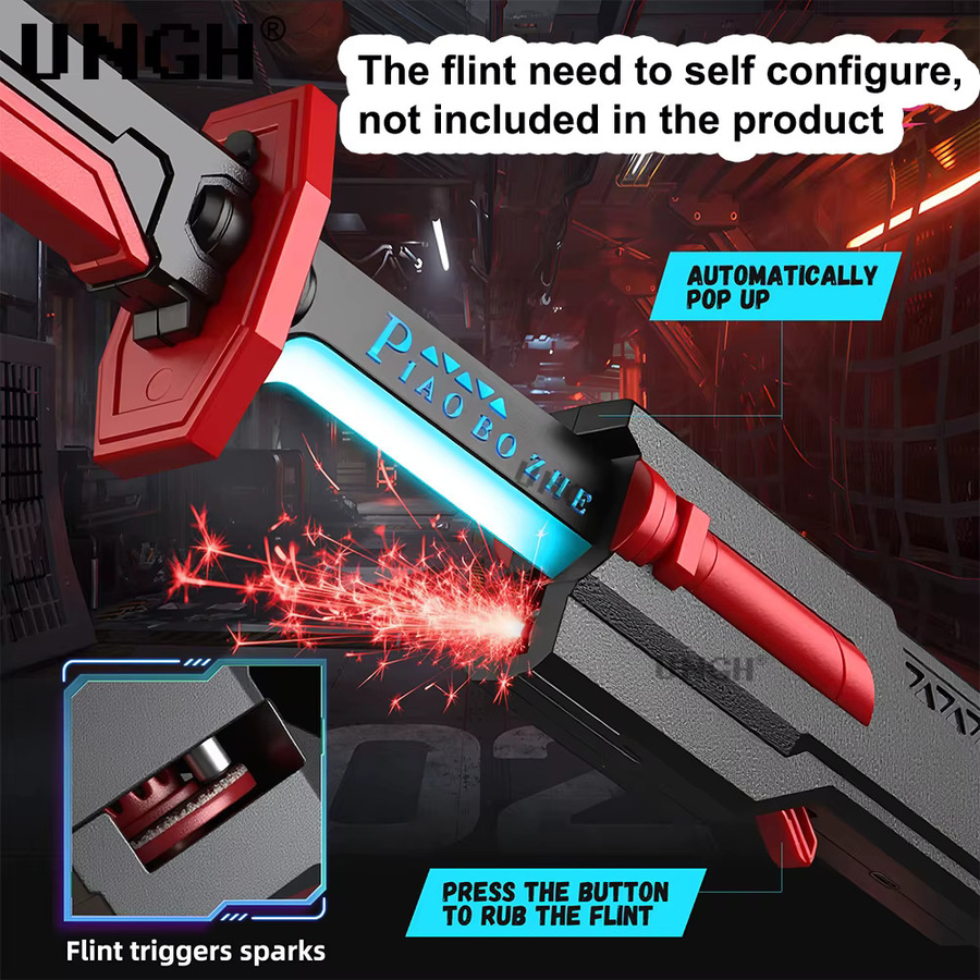 UNGH Einziehbares Lichtschwert, leuchtendes Force FX FOC Blaster Cosplay-Spielzeug - Bild 2