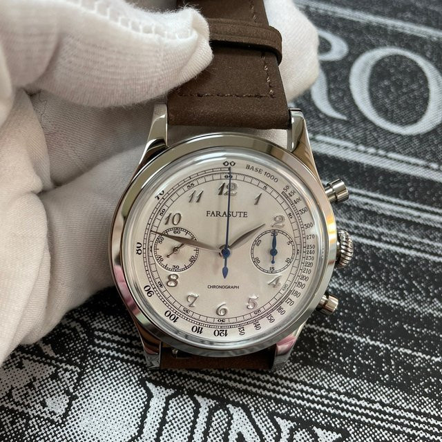 FARASUTE Chronograph, Handaufzug, Edelstahl, 38 mm, Herren - Bild 1