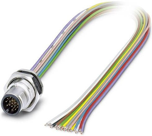 Phoenix Contact 1419726 Sensor-Aktor-Einbausteckverbinder M12 Stecker mit 17 Polen und 0,50 m Kabellänge in Multicolor - Bild 1