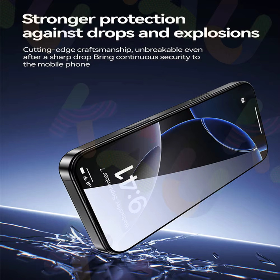 DIXSG 6-in-1 Sichtschutz aus gehärtetem Glas für iPhone 17 16 15 14 13 12 Kameraobjektivschutz transparent - Bild 4