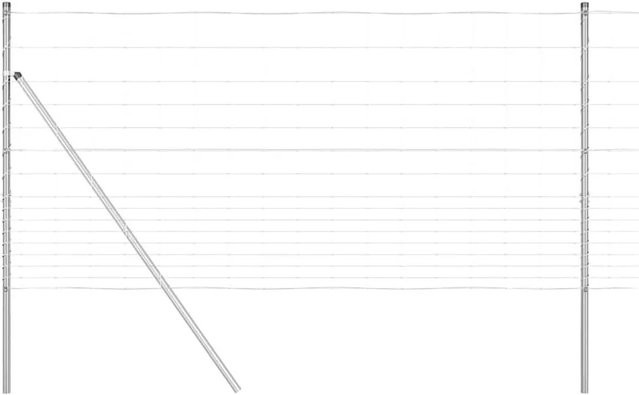 vidaXL Zaunpfosten aus Stahl, galvanisiert, Farbe: Silber, B/H: 120 x 120 mm (rechteckig) - Bild 1