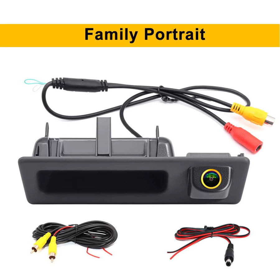 SMARTOUR Rückfahrkamera Full HD 1080P CCD für BMW X1 X3 X4 X5 F30 F31 F34 F07 F10 F11 F25 F26 E84 in Schwarz - Bild 6