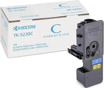 Kyocera Toner TK-5230C Cyan für Laserdrucker mit einer Kapazität von 2.200 Seiten - Bild 1