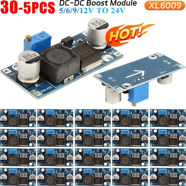 XL6009 4A Boost Converter Step Up Modul LM2577 DC-DC Netzteil Einstellbar 15W 5-32V zu 5-50V Blau - Bild 1