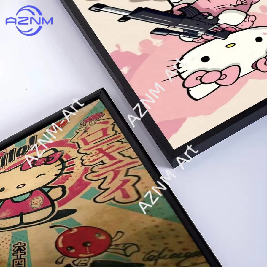 KAYOU Sanrio Hello Kitty Wandtattoo Selbstklebend Multicolour Modernes Poster für deine Heim-Deko - Bild 4