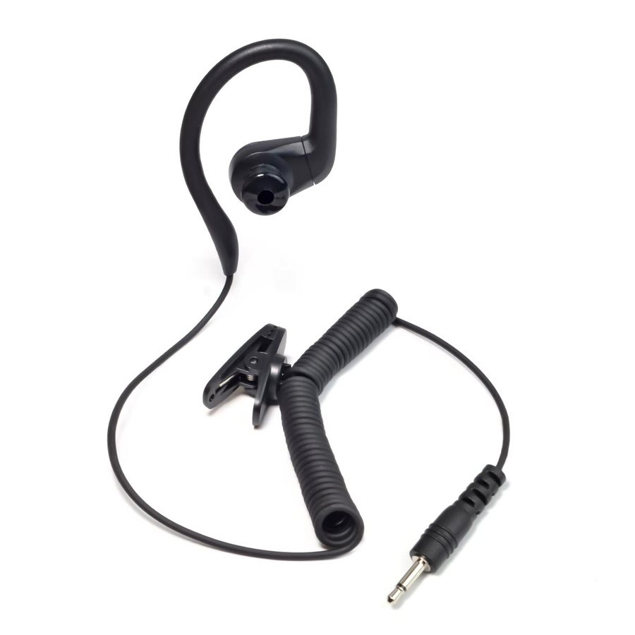 Motorola In-Ear Headset mit 3,5 mm Klinkenstecker und G-förmigem weichem Ohrbügel in Schwarz für 2-Wege-Funkgeräte - Bild 2