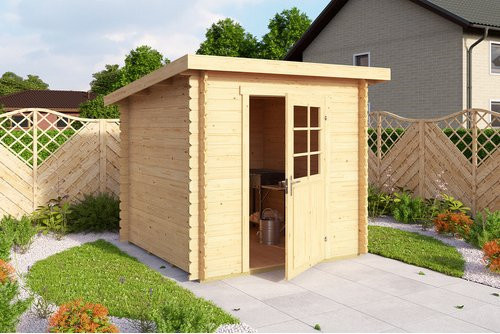 Mr. GARDENER Gartenhaus Main aus Holz in Beige, B/H/T: 230 x 210,9 x 190 cm - Bild 1