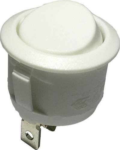 TRU COMPONENTS Wippschalter R13-112C Weiß 250 V/AC 6A 1 x Ein/Ein rastend - Bild 1