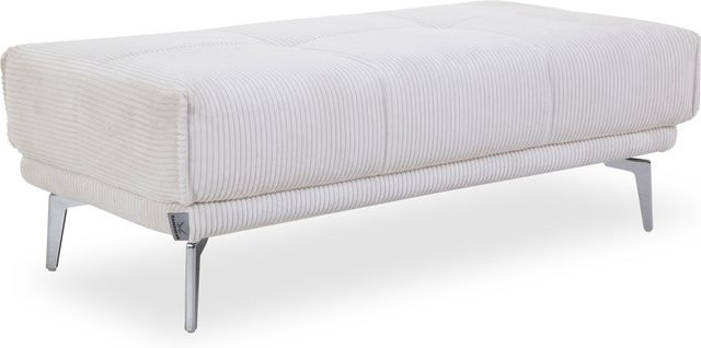 Hocker SANSIBAR ROBERTSFORS in Natur mit Cord-Stoff und Metallgestell, B/T/H: 45 x 34 x 67 cm - Bild 1