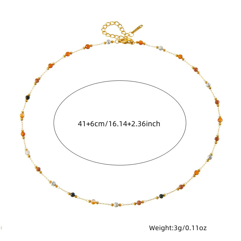 DIEYURO Schmuckset Edelstahl, Perle, Gold, Damen - Bild 2