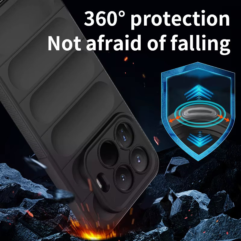 KEYSION Silikon Handyhülle für Xiaomi 15T Pro 5G und Xiaomi 15T 5G, stoßfest und matt, Schwarz oder Grau - Bild 2