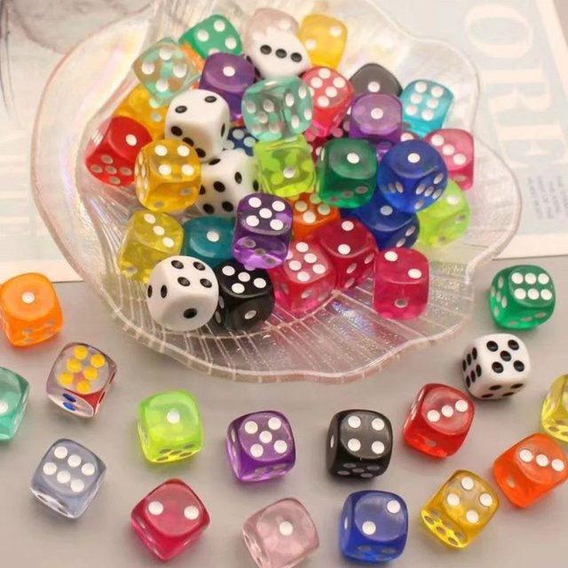 soulbao Würfel, 10–30 Stück, transparentes Acryl, 6-seitig, 14 mm, Zubehör - Bild 1