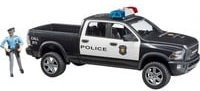 Bruder Einsatzfahrzeug Dodge RAM 2500 Polizei Modellauto in Schwarz/Weiß im Maßstab 1:16 - Bild 2