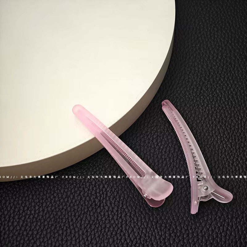 Entenschnabel-Clip, transparenter Haarnadel, gefrostet, Unisex - Bild 3