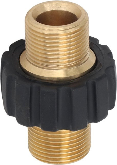 Hochdruckreiniger Adapter Pistole Schlauchanschluss M22 auf M22 aus Messing für 5000 PSI - Bild 1