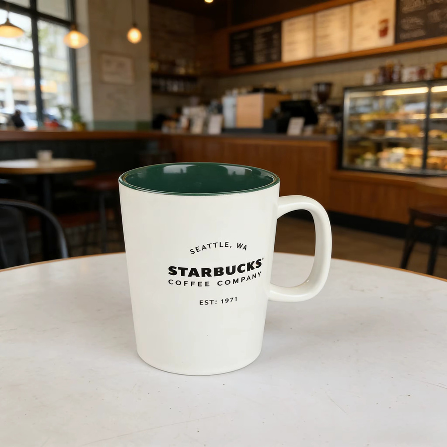 Starbucks Keramiktasse in Weiß mit 355 ml Fassungsvermögen - Bild 2