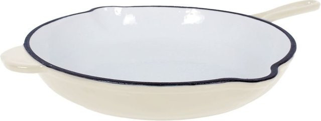ECHTWERK Bratpfanne aus Gusseisen mit Emaille in Creme/Beige - Bild 1