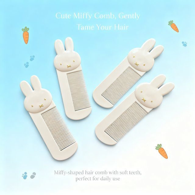 Miffy Antistatischer Kamm, Weiß, Unisex - Bild 1