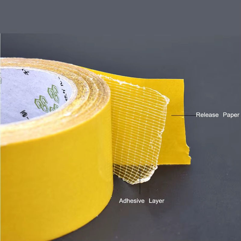 YX Transparentes doppelseitiges Mesh-Klebeband mit Glasgitter-Faserpaste, 20 m - Bild 5