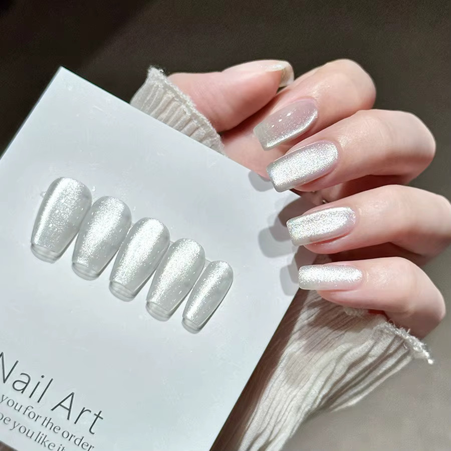 XEIJAYI Magnetischer Cat-Eye-Gel-Nagellack, Weiß, 15 ml - Bild 2