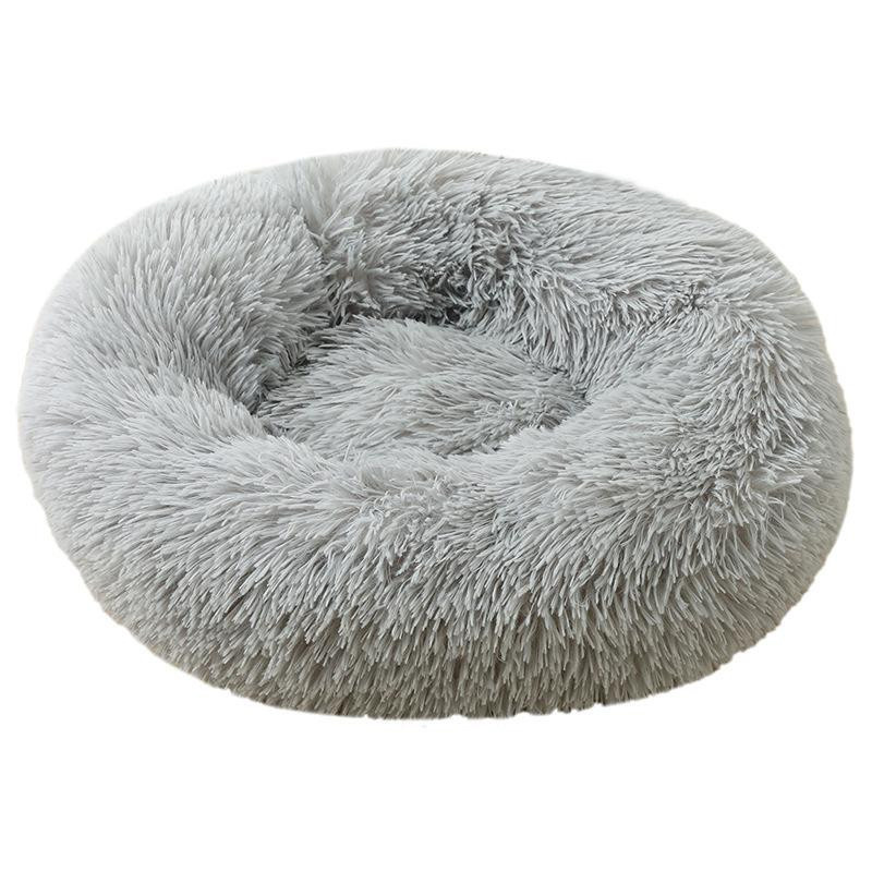 Rundes Haustierbett von Yiran Furniture aus Korallen Fleece in Hellrosa, Durchmesser: 70 cm - Bild 2