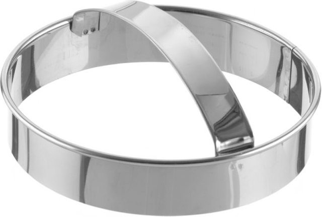 Schneider Ausstecher rund aus Edelstahl silber H: 3 cm, Ø: 12 cm - Bild 1