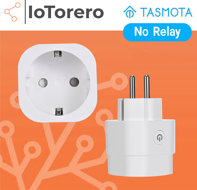 IoTorero Tasmota MQTT Smart Plug mit Verbrauchsüberwachung, 16 A, EU-Stecker, Weiß, kompatibel mit Home Assistant - Bild 1