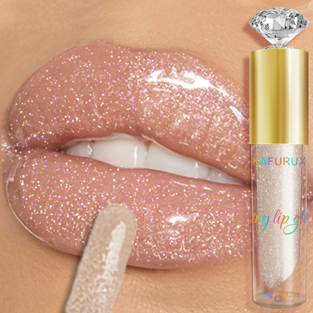KAFURUX Lipgloss, Diamant-Schimmer, 9 Farben - Bild 1