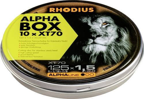 Rhodius XT70 BOX 211083 Trennscheibe gerade Durchmesser: 125 mm, Multicolor - Bild 1