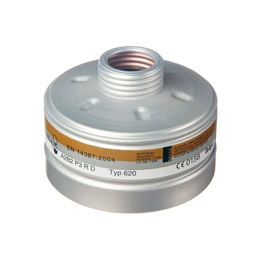 Dräger Safety Wechselfilter Kombinationsfilter 1140 A2B2P3RD Gasfilter und Partikelfilter mit Rd40 Anschluss in Silber - Bild 2