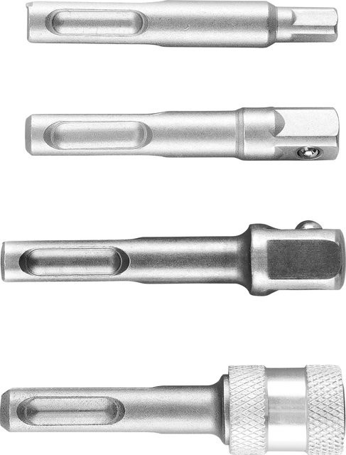 Parkside SDS-Max/SDS-Plus Adapter mit SDS-Bithalter und SDS-Plus Vierkant in Silber - Bild 1