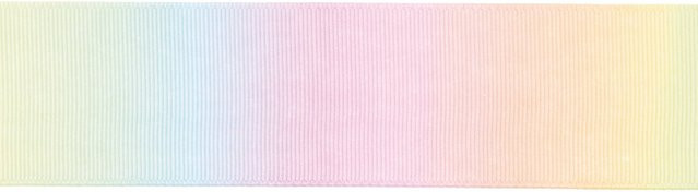 Rico Design Dekoband multicolor pastell mit Farbverlauf aus Polyester, Breite: 4 cm, Länge: 3 m - Bild 1