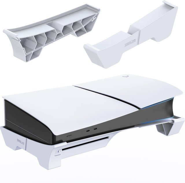 STARTRC Horizontaler Basisständer für PS5 Pro und PS5 Slim Konsole, Weiß - Bild 1