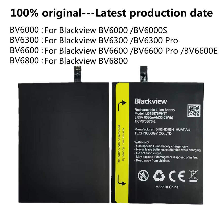 Original Ersatzakku für Blackview BV6600 Pro, BV6600E, BV6800, BV6300 Pro, BV6000 und BV6000S mit Modell Li515876PHTT - Bild 6