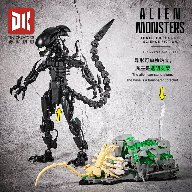 XQ Alien-Monster Baukasten, mit Beleuchtung, 958 Teile - Bild 1