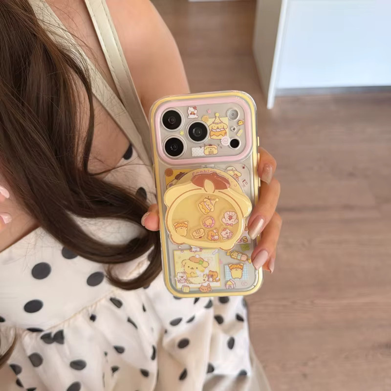 Magnetische Zwei-in-Eins-Pudding-Hundehülle für Apple iPhone 17 Pro Max, 16 Pro Max und 15 Pro Max in Gelb - Bild 3