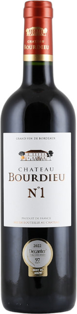 Château Bourdieu No 1, Merlot, 2018, Rotwein, 0,75 l - Bild 1