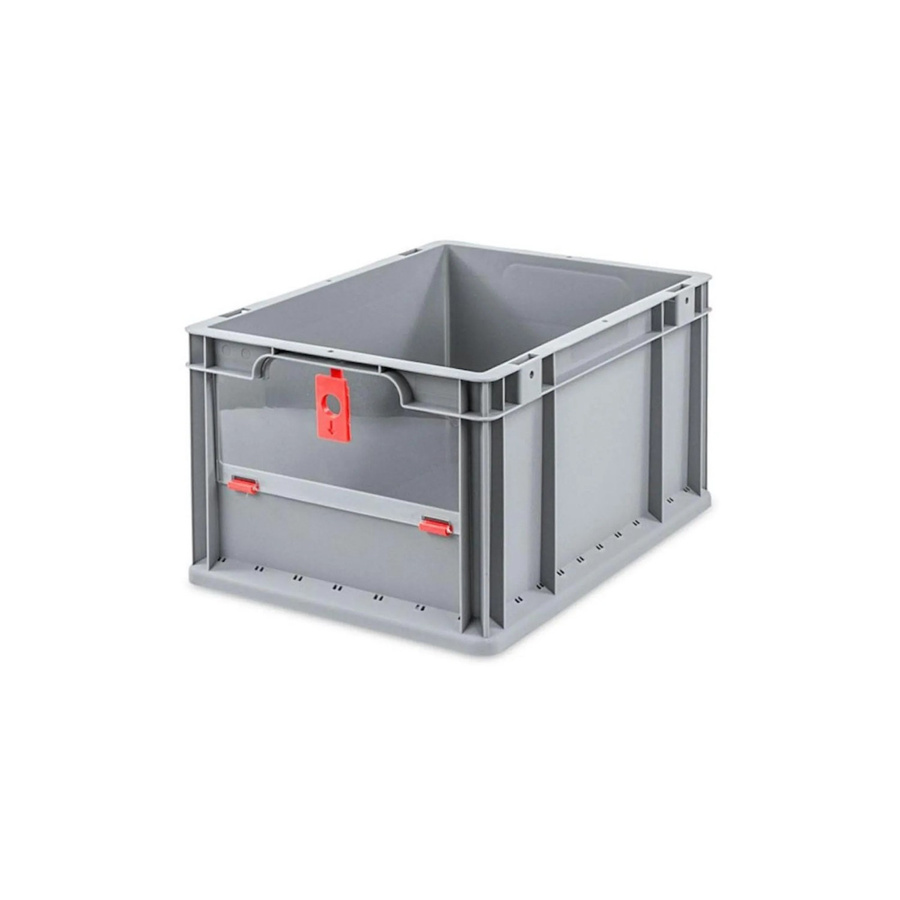 PROREGAL Eurobox NextGen Insight Cover Transportbox mit verstärkten Wänden, Rot, H x B x T: 22 x 30 x 40 cm, 20 Liter - Bild 2