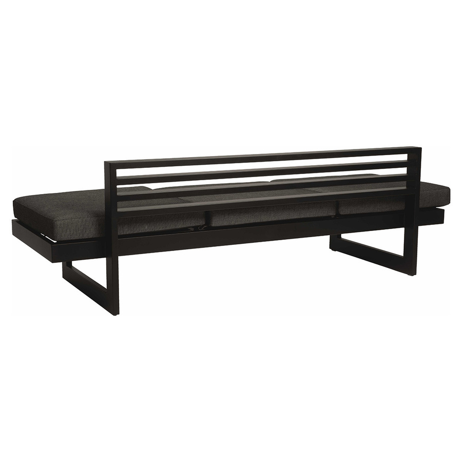 Stern New Holly Lounge Bank Liege aus Aluminium in Schwarz Matt mit seidenschwarzer Polyacryl-Auflage - Bild 2