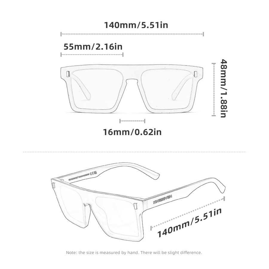KINGSEVEN Sonnenbrille randlos, Unisex, polarisiert - Bild 2